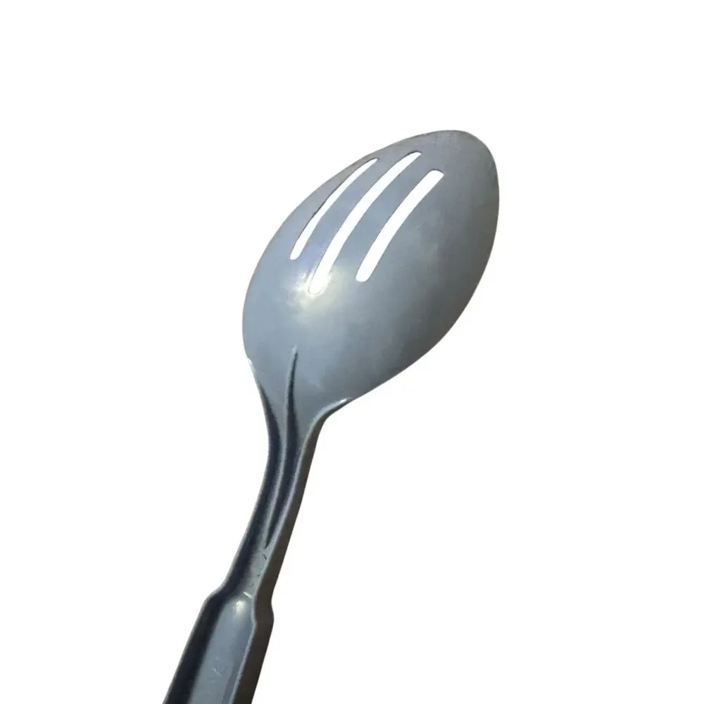 Vintage Ekco Nylon‎ Plastic Slotted Serving Spoon Server USA Light Blue